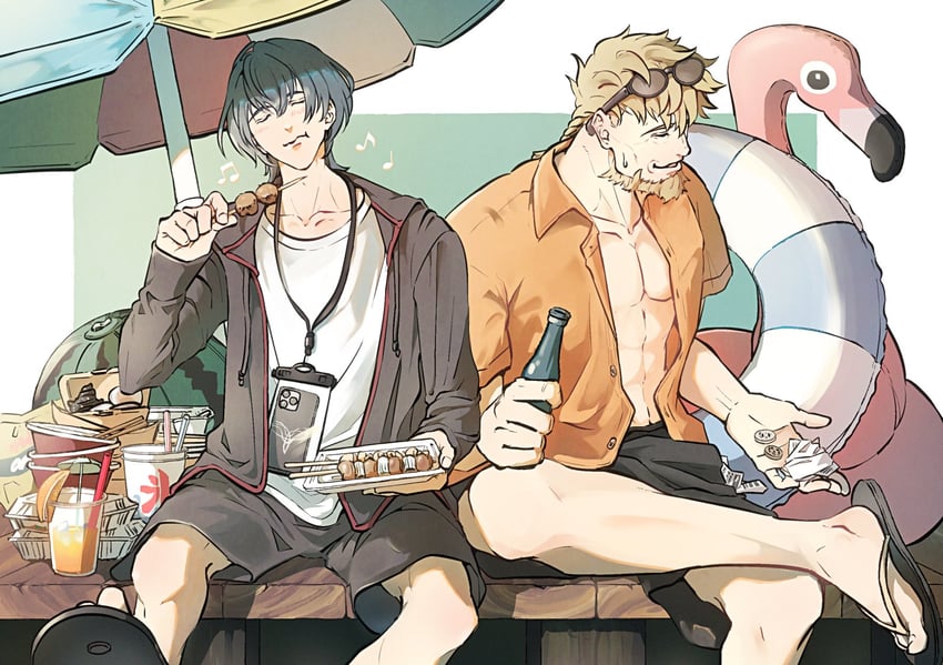 male byleth and jeralt reus eisner (fire emblem and 1 more) drawn by un_faro