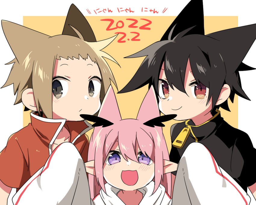 alba, ruki, and ross (sen'yuu.) drawn by aka_muffler_yamato