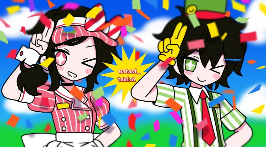 ashley graves and andrew graves (mesmerizer and 1 more) drawn by watasi_tokimi