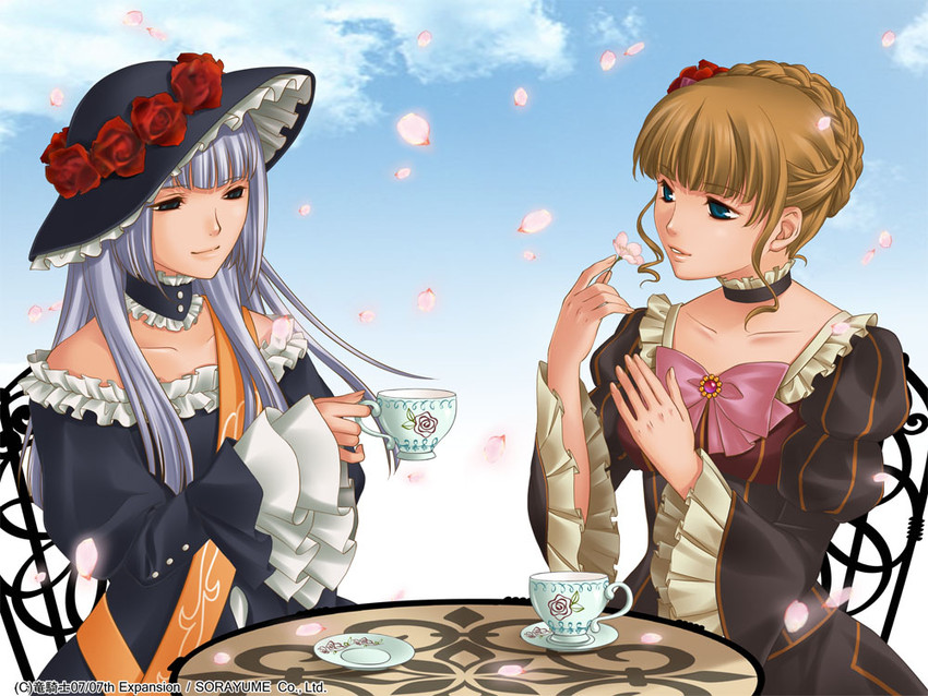 beatrice and virgilia (umineko no naku koro ni) drawn by izumi_natsuka