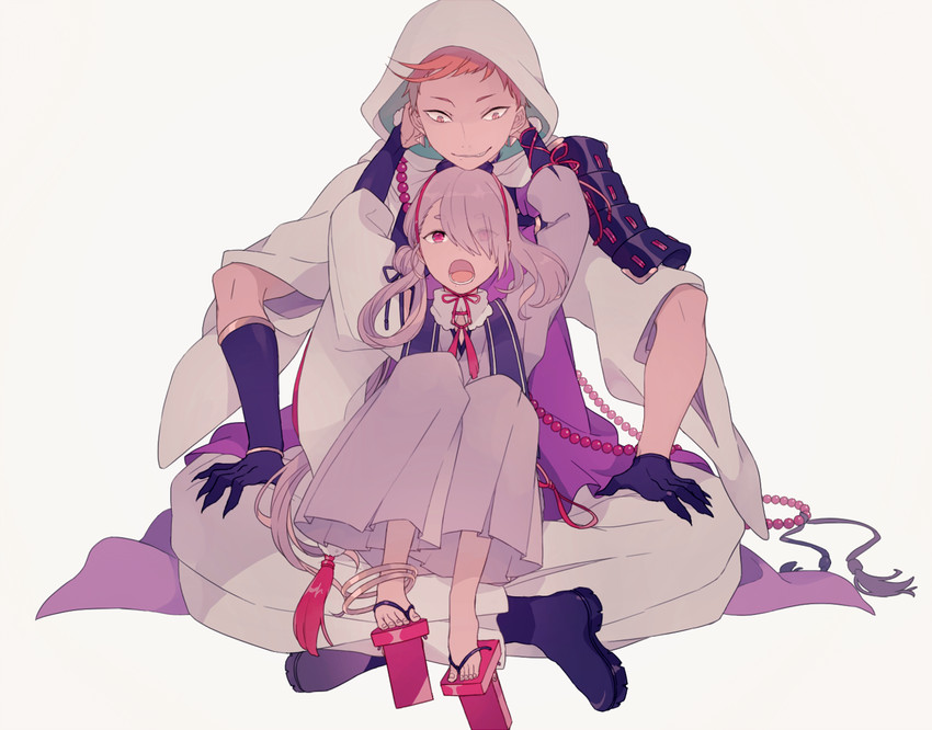 ima-no-tsurugi and iwatooshi (touken ranbu) drawn by o-ishi