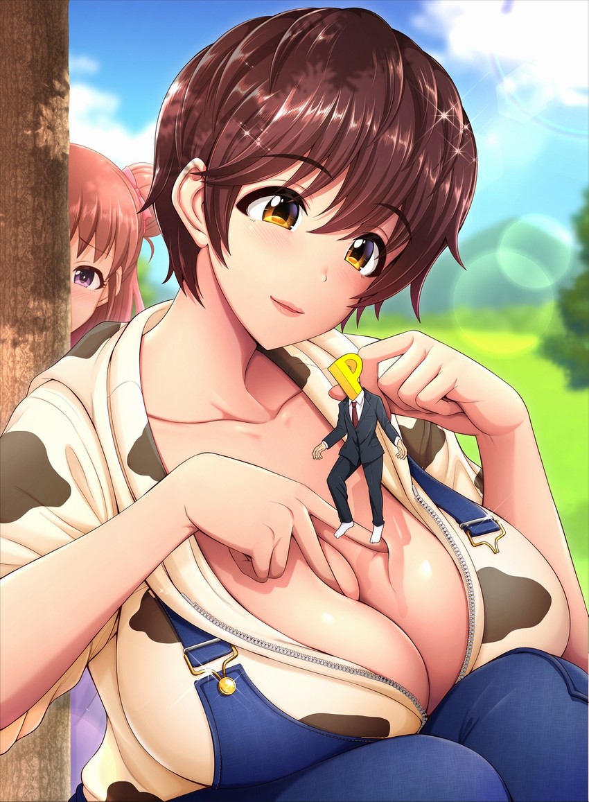 producer, oikawa shizuku, and munakata atsumi (idolmaster and 1 more) drawn by umasan