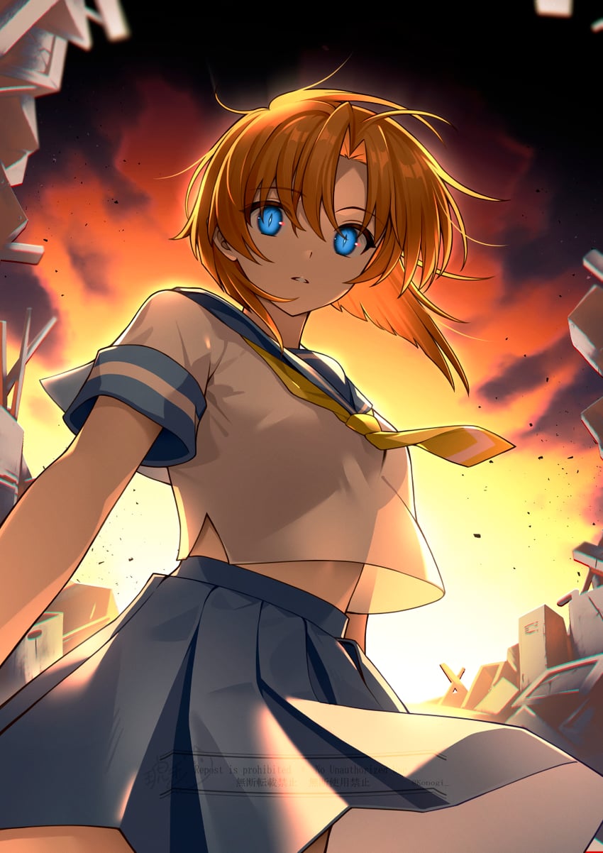 ryuuguu rena (higurashi no naku koro ni) drawn by konogi_nogi