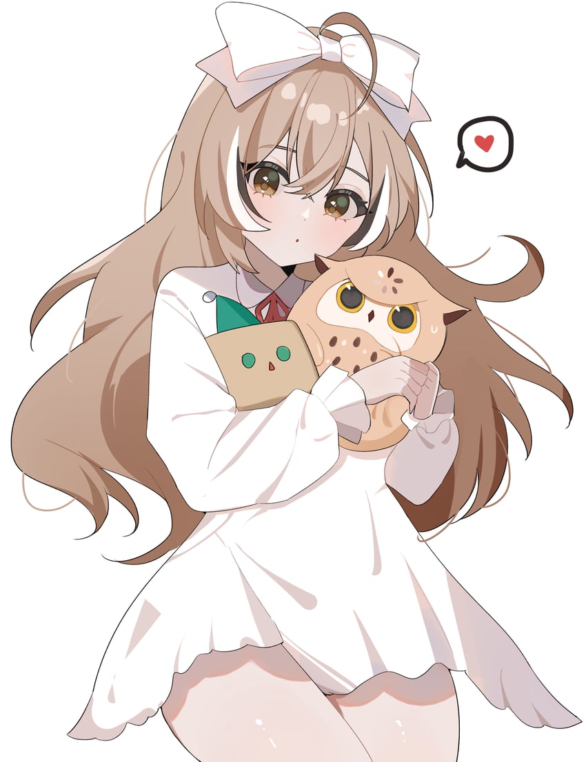 nanashi mumei, friend, and hootsie (hololive and 1 more) drawn by hana20000920