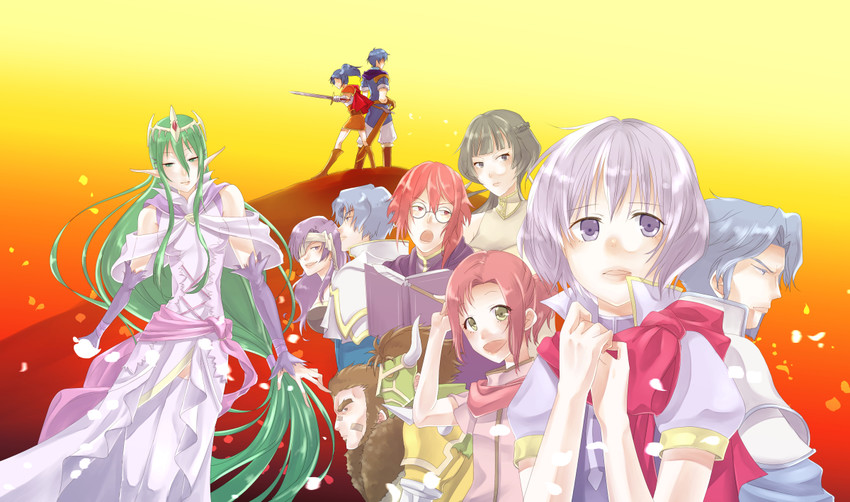 katarina, female kris, male kris, nagi, norne, and 7 more (fire emblem and 2 more) drawn by ichino_tomizuki