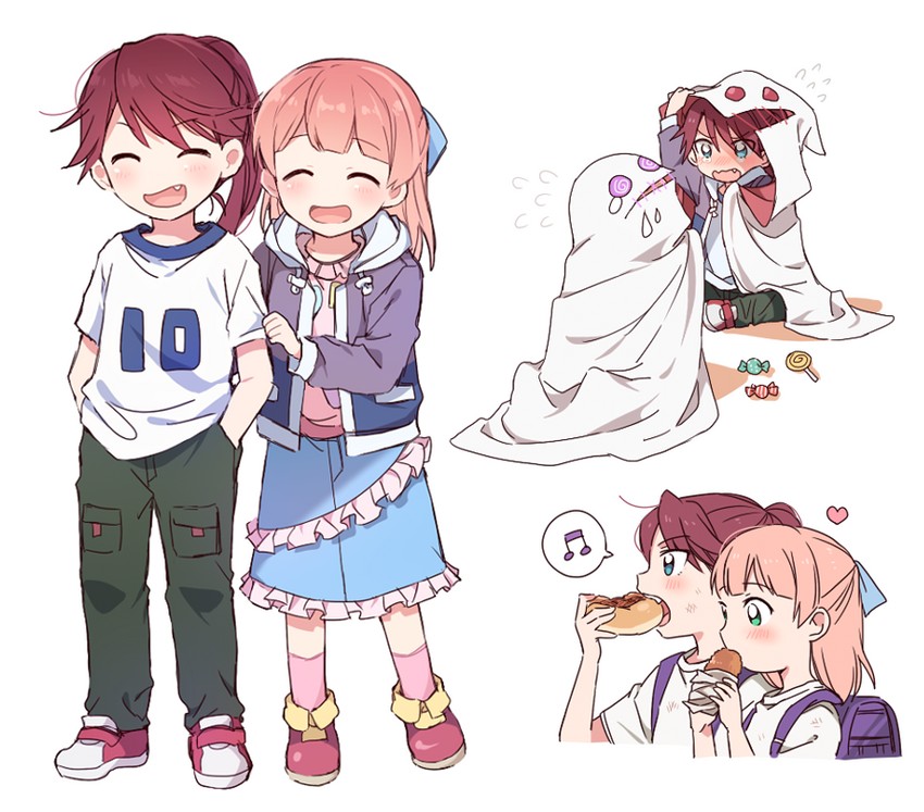 uehara himari and udagawa tomoe (bang dream!) drawn by re_ghotion