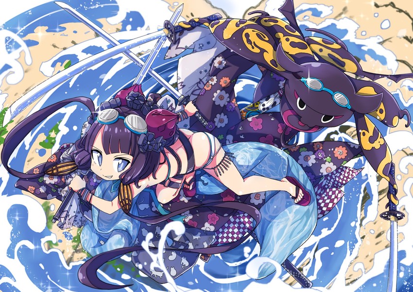 katsushika hokusai and tokitarou (fate and 1 more) drawn by shiraha_(orega-gandamud)