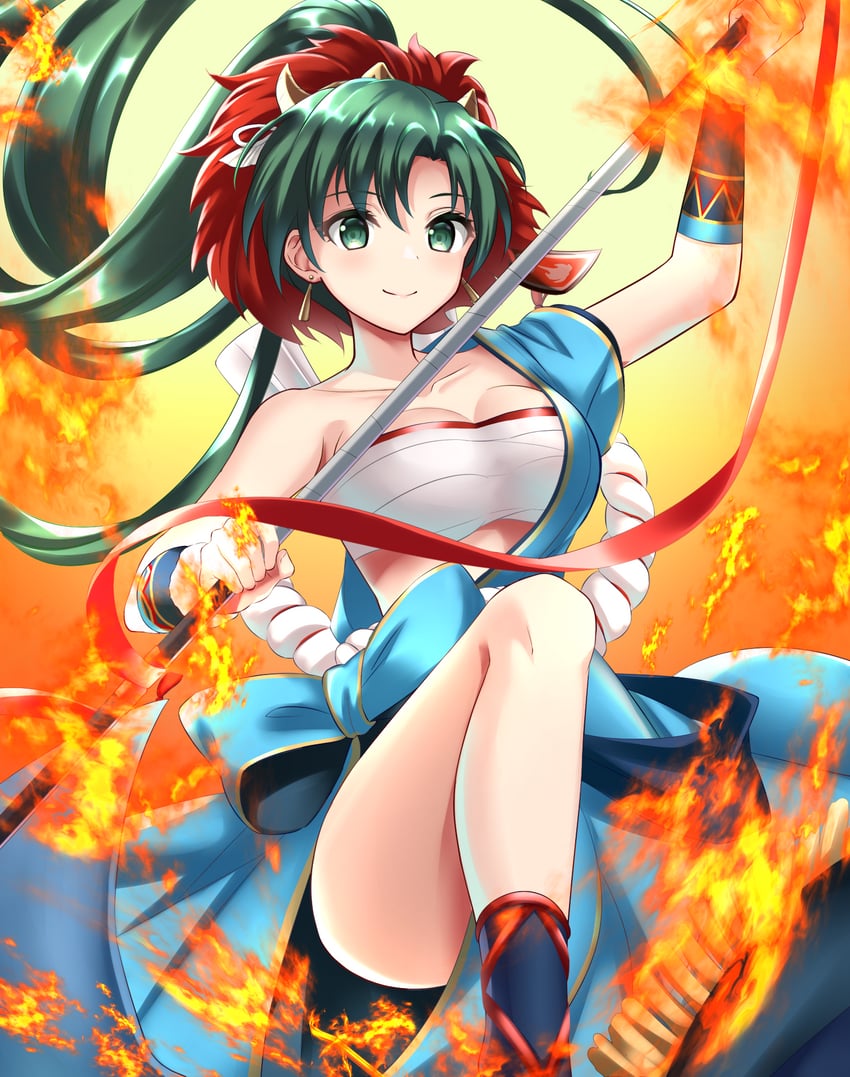 lyn (fire emblem and 2 more) drawn by kakiko210