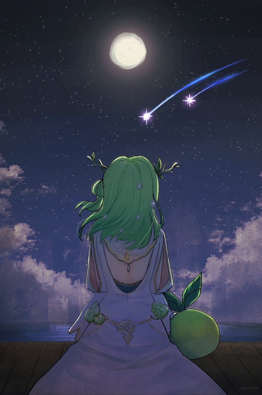 ceres fauna and sapling (hololive and 1 more) drawn by shibedraws