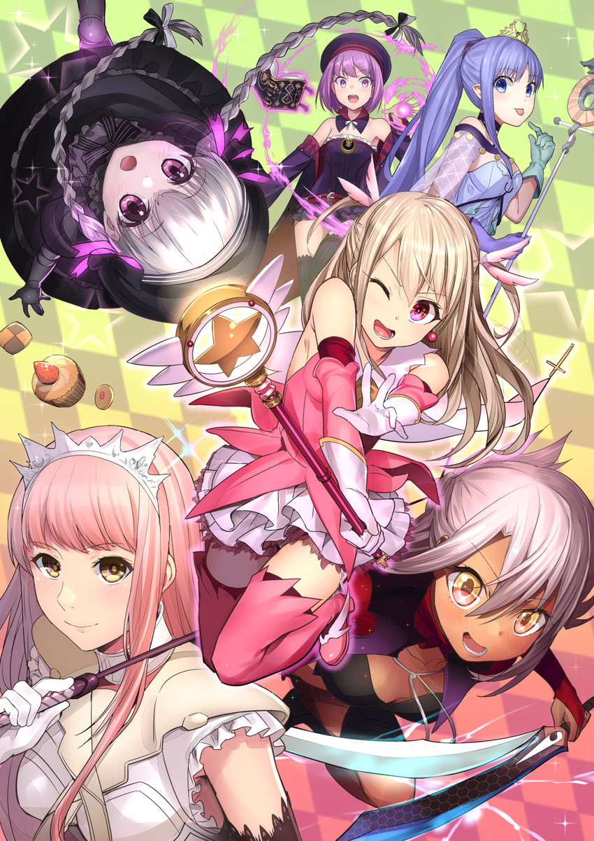 illyasviel von einzbern, chloe von einzbern, prisma illya, medea, helena blavatsky, and 4 more (fate and 2 more) drawn by akechi_shizuku