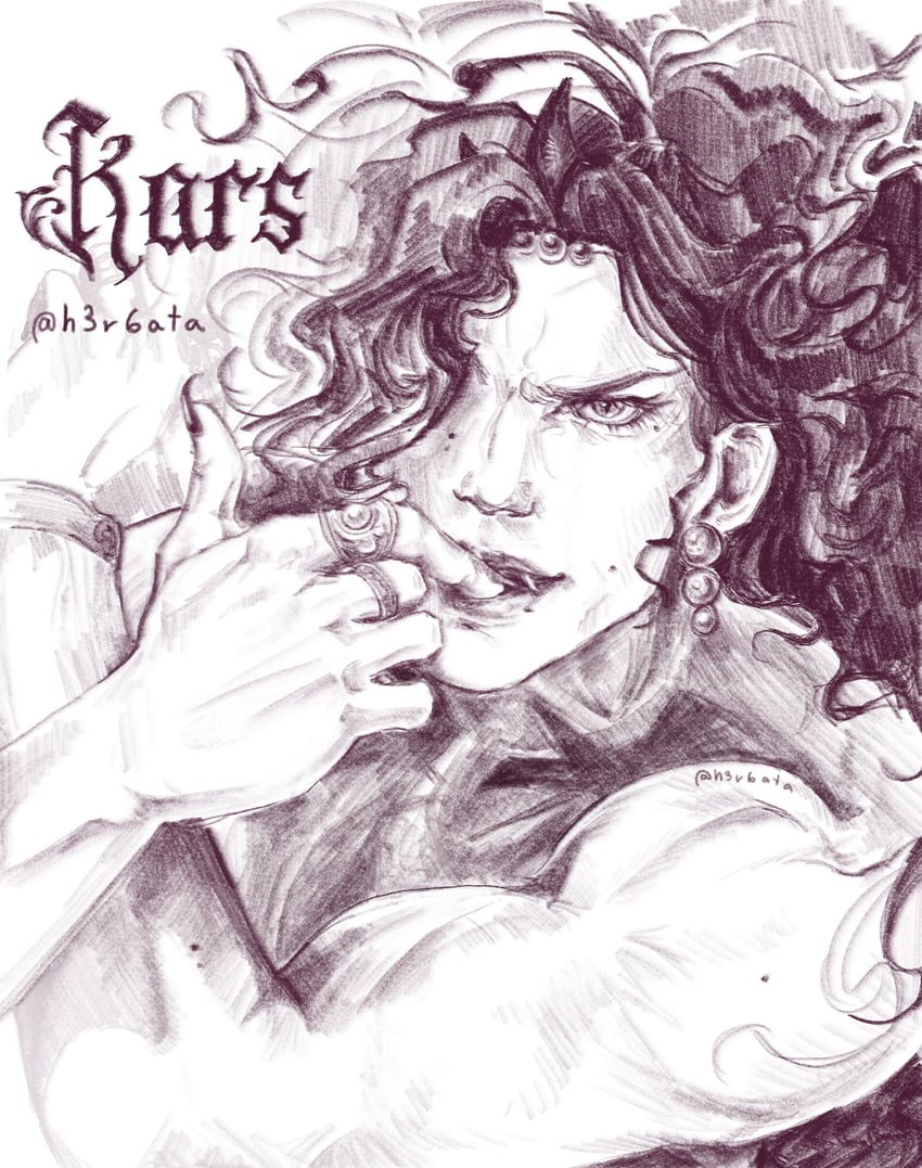 kars (jojo no kimyou na bouken and 1 more) drawn by h3r6ata