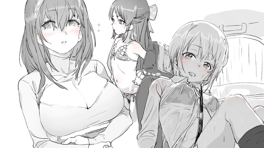 sagisawa fumika, tachibana arisu, and otokura yuuki (idolmaster and 1 more) drawn by sar