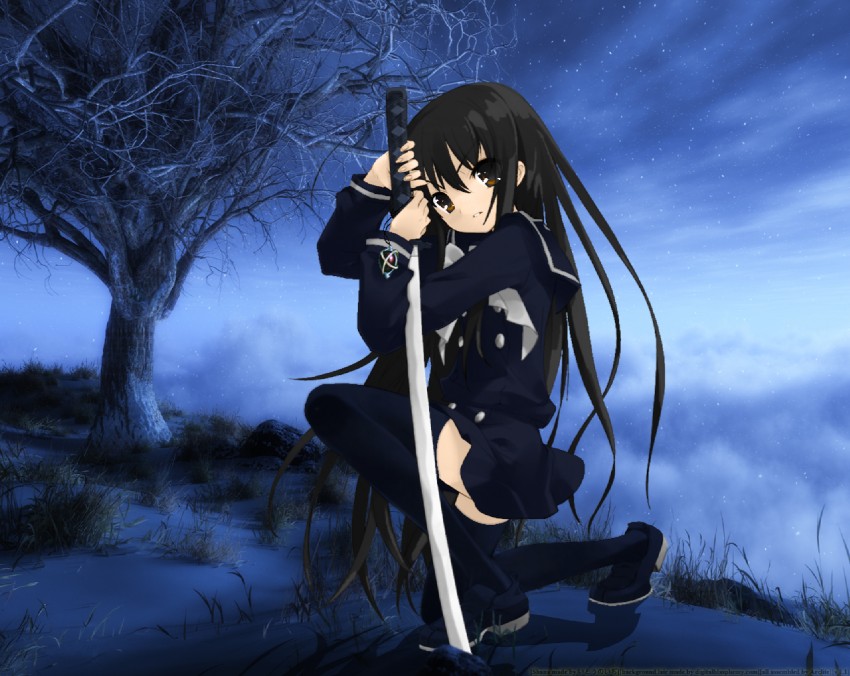 shana and alastor (shakugan no shana) drawn by digitalblasphemy and ito_noizi