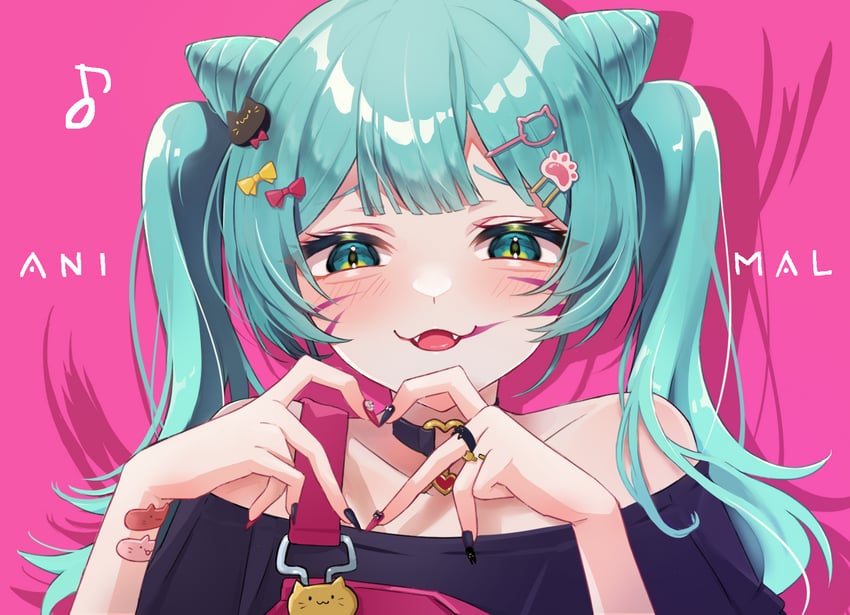 hatsune miku (vocaloid and 1 more) drawn by soda_dokka_ikou