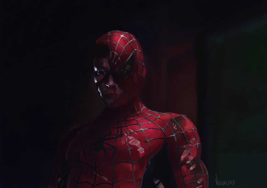 spider-man and peter parker (marvel and 2 more) drawn by neoruke