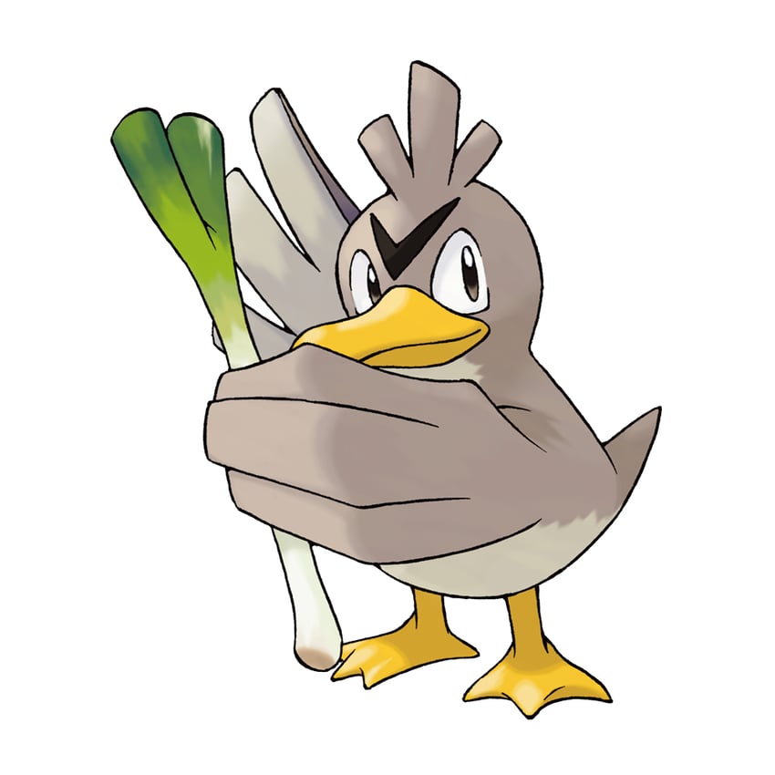 farfetch'd (pokemon and 1 more) drawn by sugimori_ken