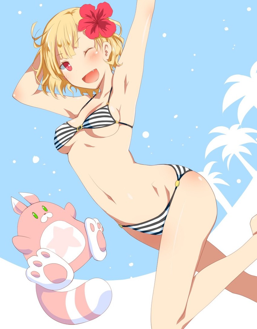 charlotte and hoshi tanuki (shironeko project) drawn by theta_(ponkotsu_works)