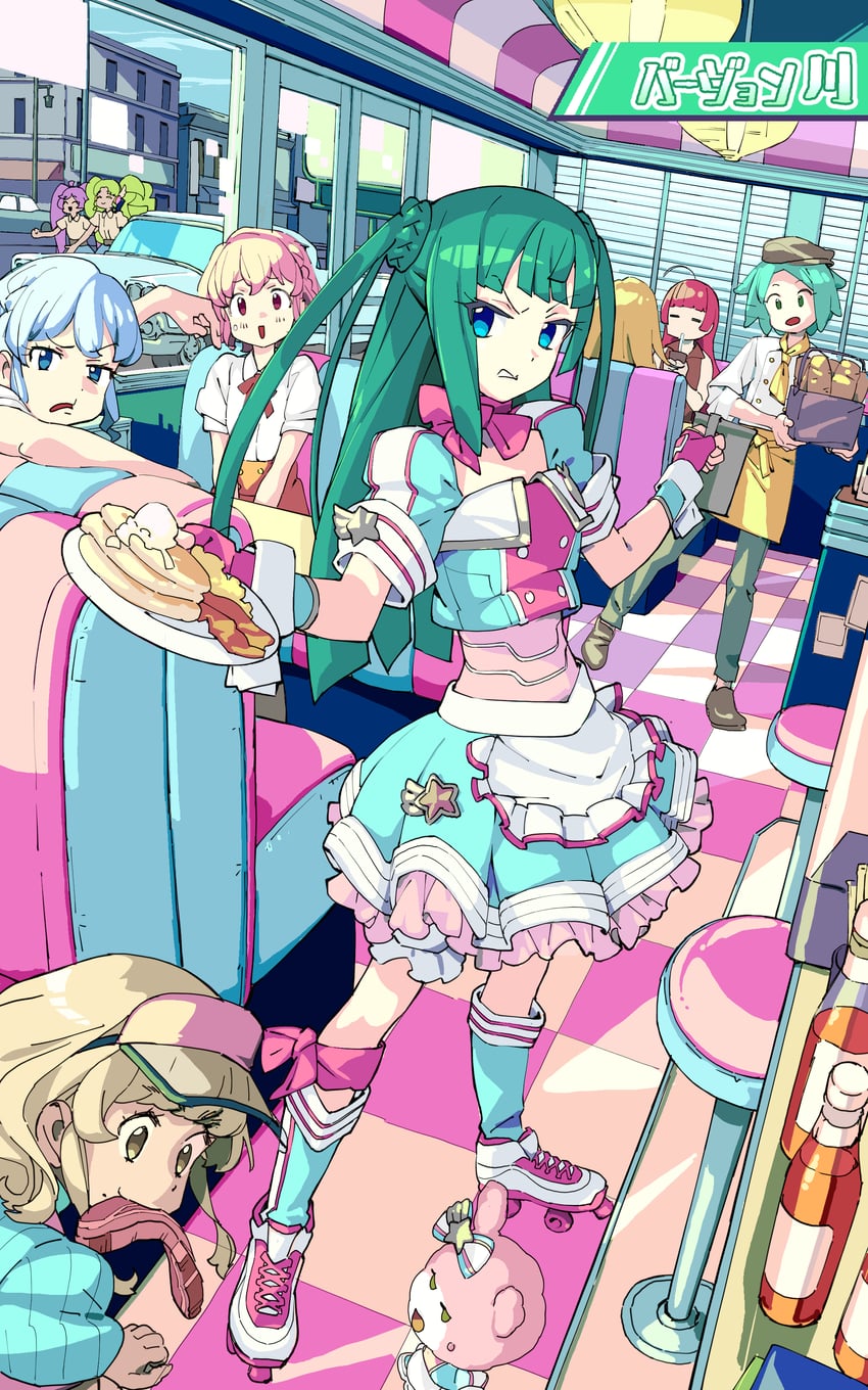 manaka laala, reona west, dorothy west, falulu, hojo sophy, and 5 more (pretty series and 1 more) drawn by masunikuru