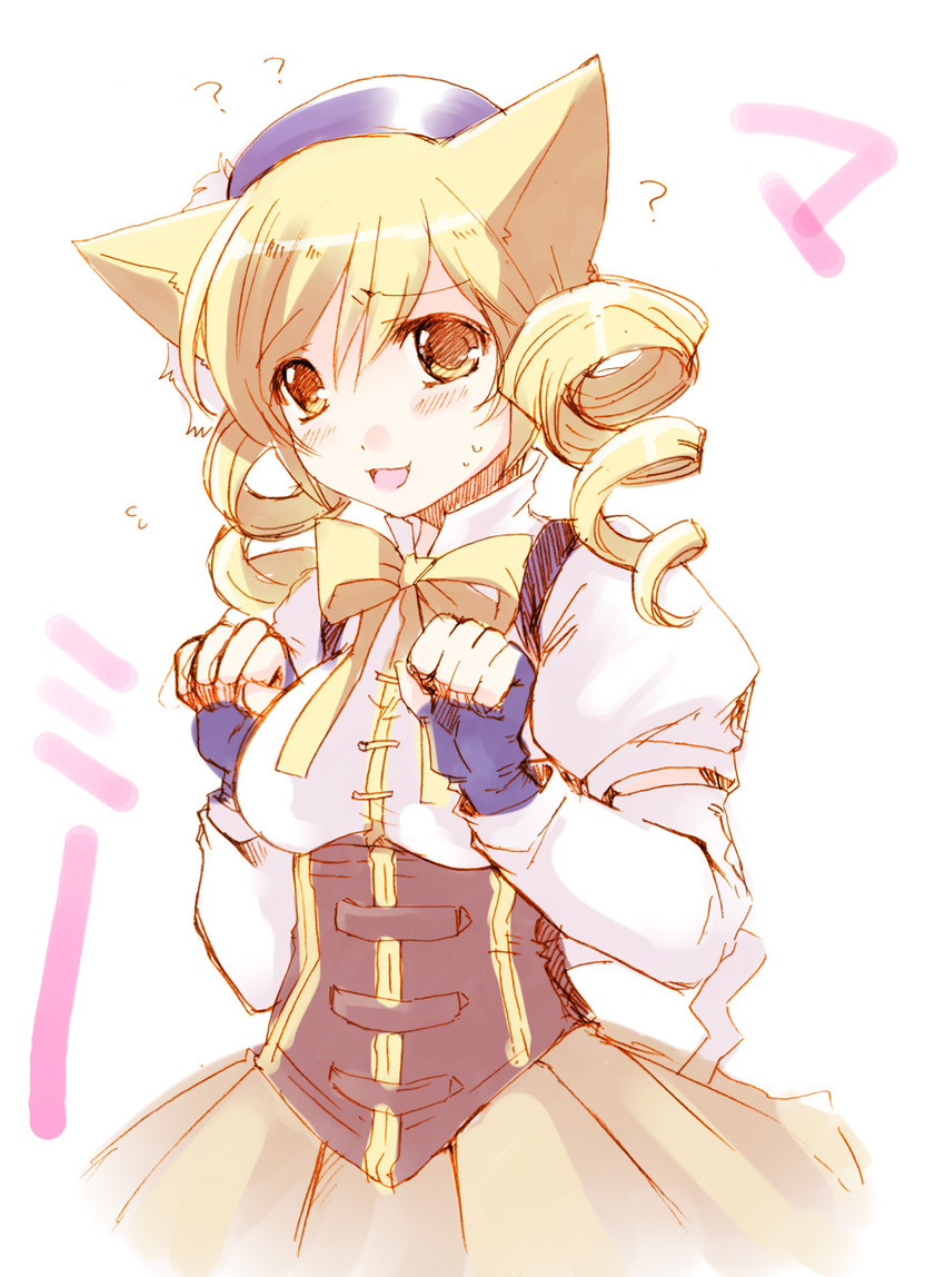tomoe mami (mahou shoujo madoka magica) drawn by takitsume_shino
