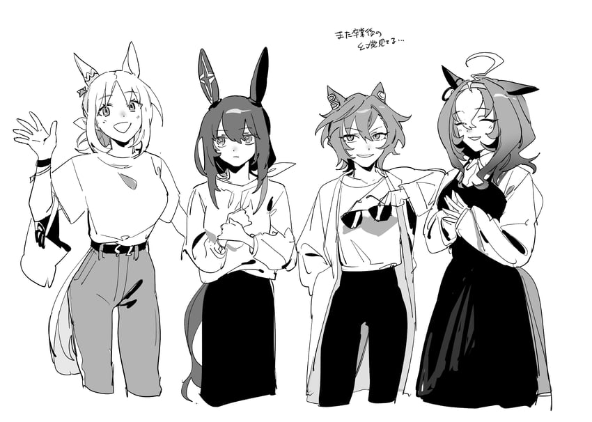 admire vega, t.m. opera o, meisho doto, and narita top road (umamusume) drawn by iiaa327099