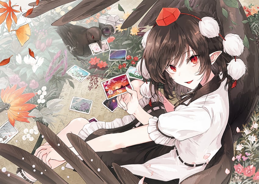 shameimaru aya (touhou) drawn by hisona_(suaritesumi) and minakoshi_yuuya