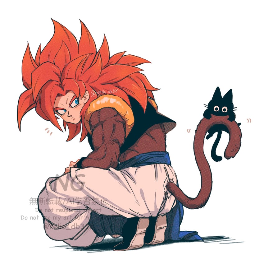 gogeta and tama (dragon ball and 1 more) drawn by relio_db318