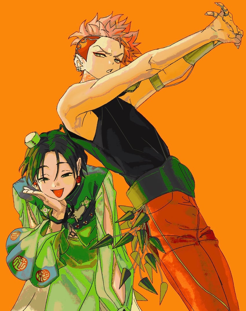 motohashi iori and sarukawa kei (charisma house) drawn by yama_3ko