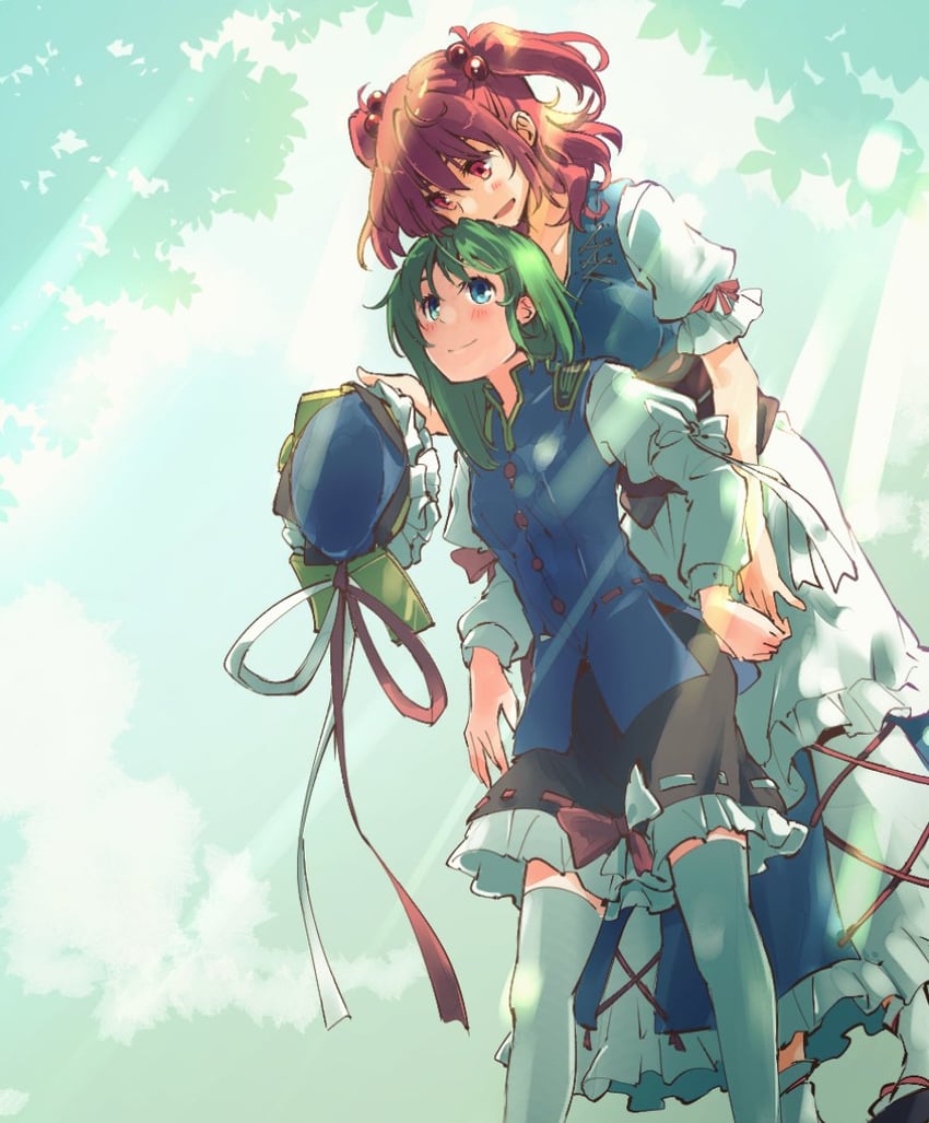 shiki eiki and onozuka komachi (touhou) drawn by kitsune_maru