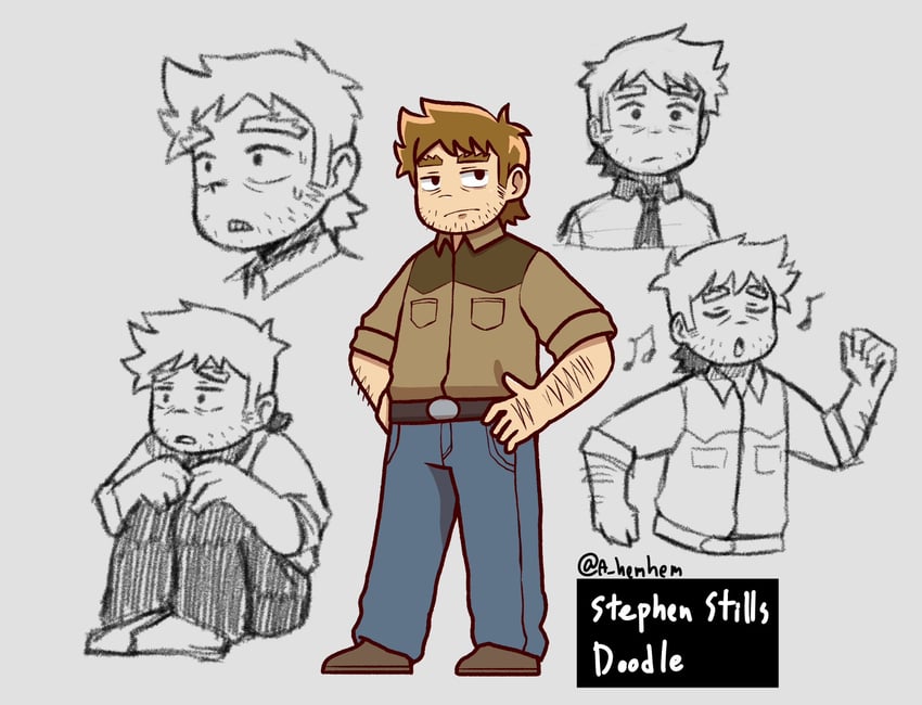 stephen stills (scott pilgrim and 1 more) drawn by a_hemhem