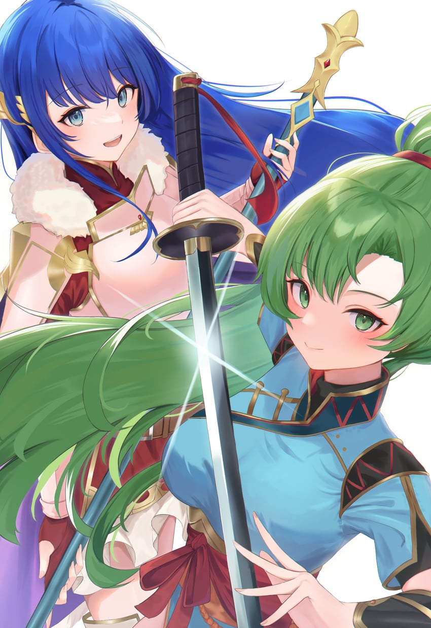 lyn and caeda (fire emblem and 3 more) drawn by daily_(daily178900)