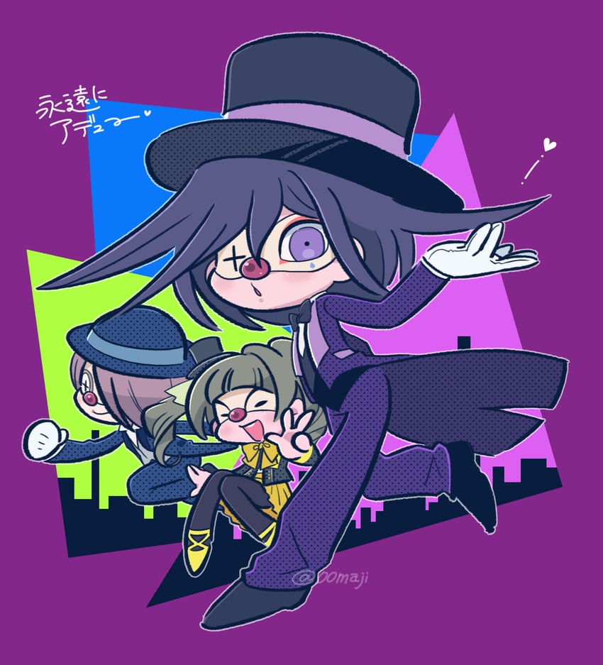 oma kokichi and dice members (danganronpa and 1 more) drawn by kotelo-ng
