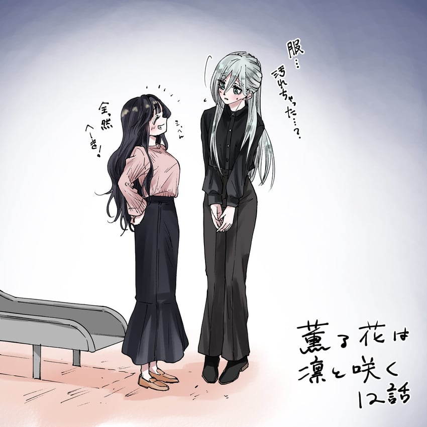 waguri kaoruko and hoshina subaru (kaoru hana wa rin to saku) drawn by mikami_saka