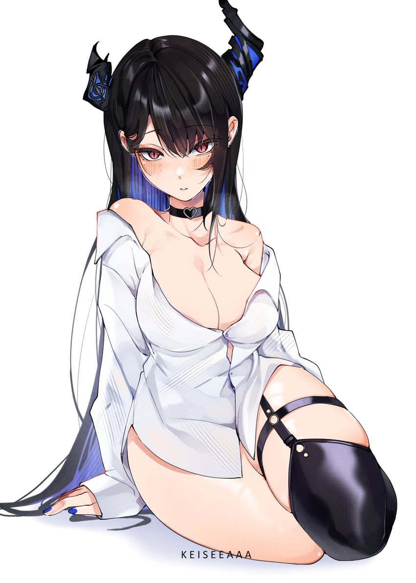 nerissa ravencroft (hololive and 1 more) drawn by keisea