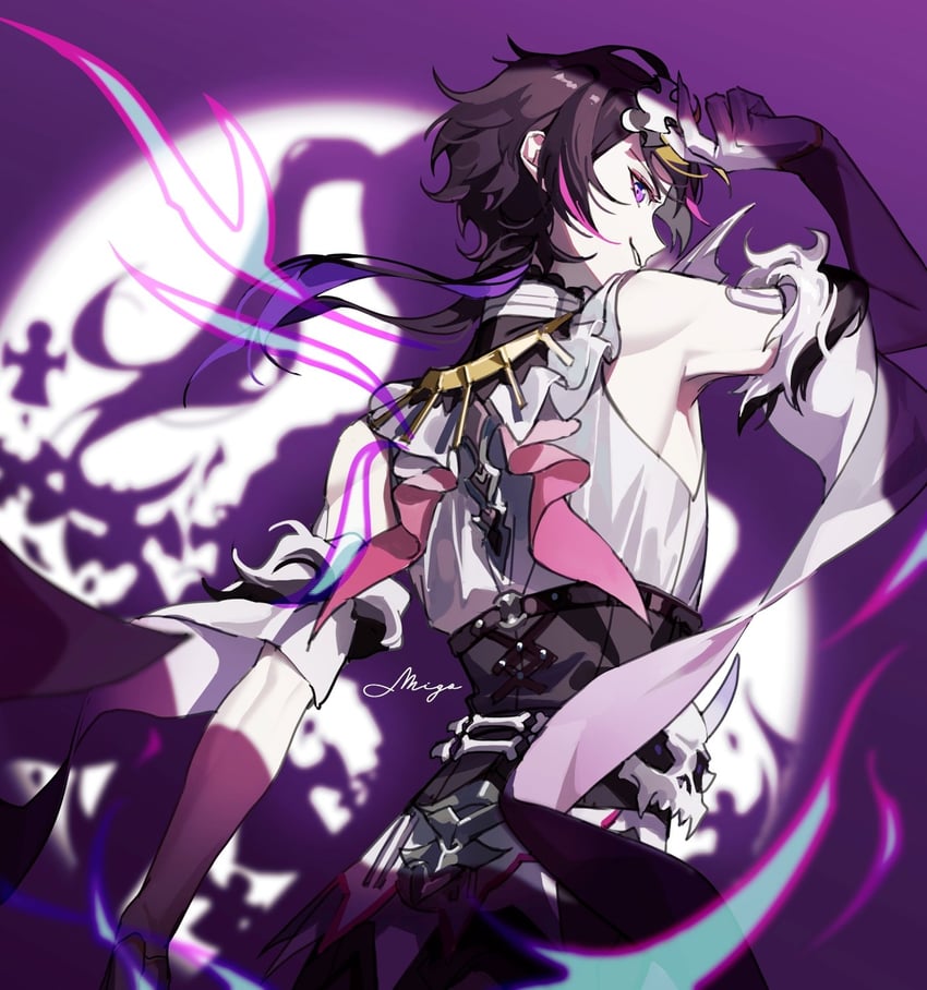 shu yamino (nijisanji and 1 more) drawn by migo45