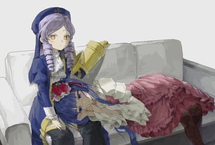 furudo erika and dlanor a. knox (umineko no naku koro ni) drawn by ghkdakrh1129