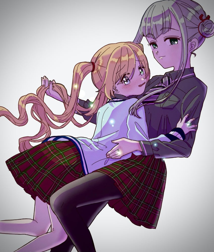 kagura san and yukari miyuri (mahou shoujo madoka magica and 1 more) drawn by maji_0023