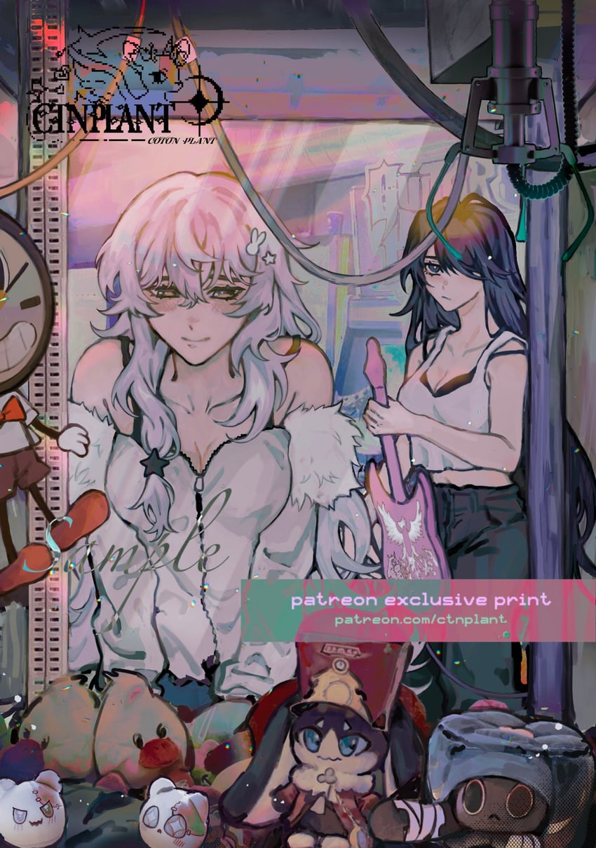 acheron, black swan, and clockie (honkai and 1 more) drawn by ctnplant