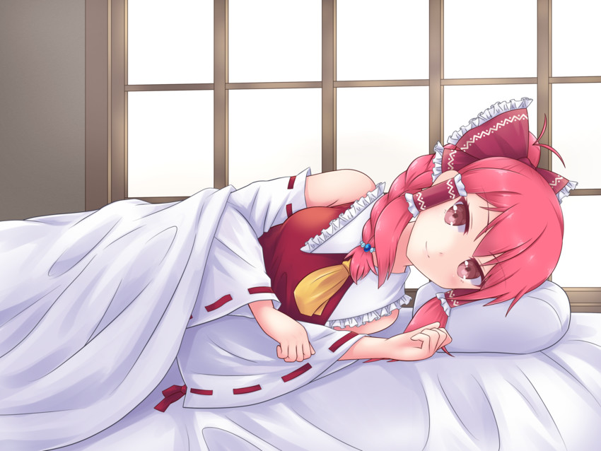 hakurei reimu and sasorihime (touhou and 1 more) drawn by hone.