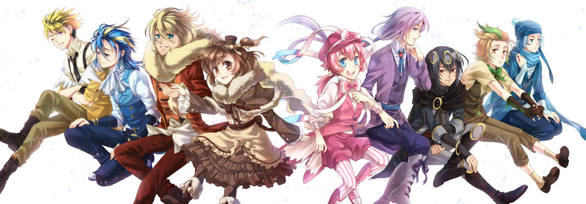 eevee, sylveon, umbreon, glaceon, vaporeon, and 4 more (pokemon) drawn by lowah