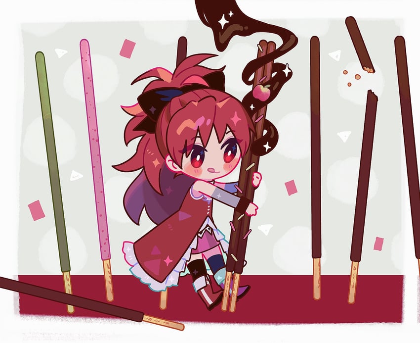 sakura kyoko (mahou shoujo madoka magica) drawn by yooki_(winter_cakes)