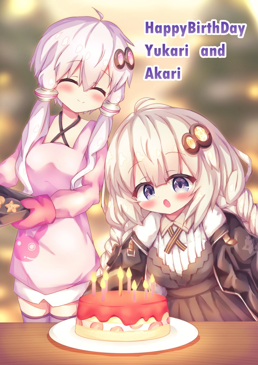 yuzuki yukari and kizuna akari (vocaloid and 1 more) drawn by waste_(arkaura)