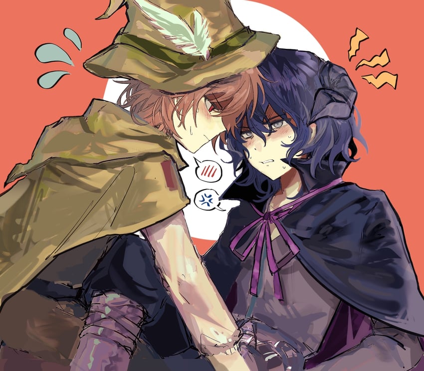 utsugi noriyuki and harada minoru (saibou shinkyoku) drawn by mo_wen
