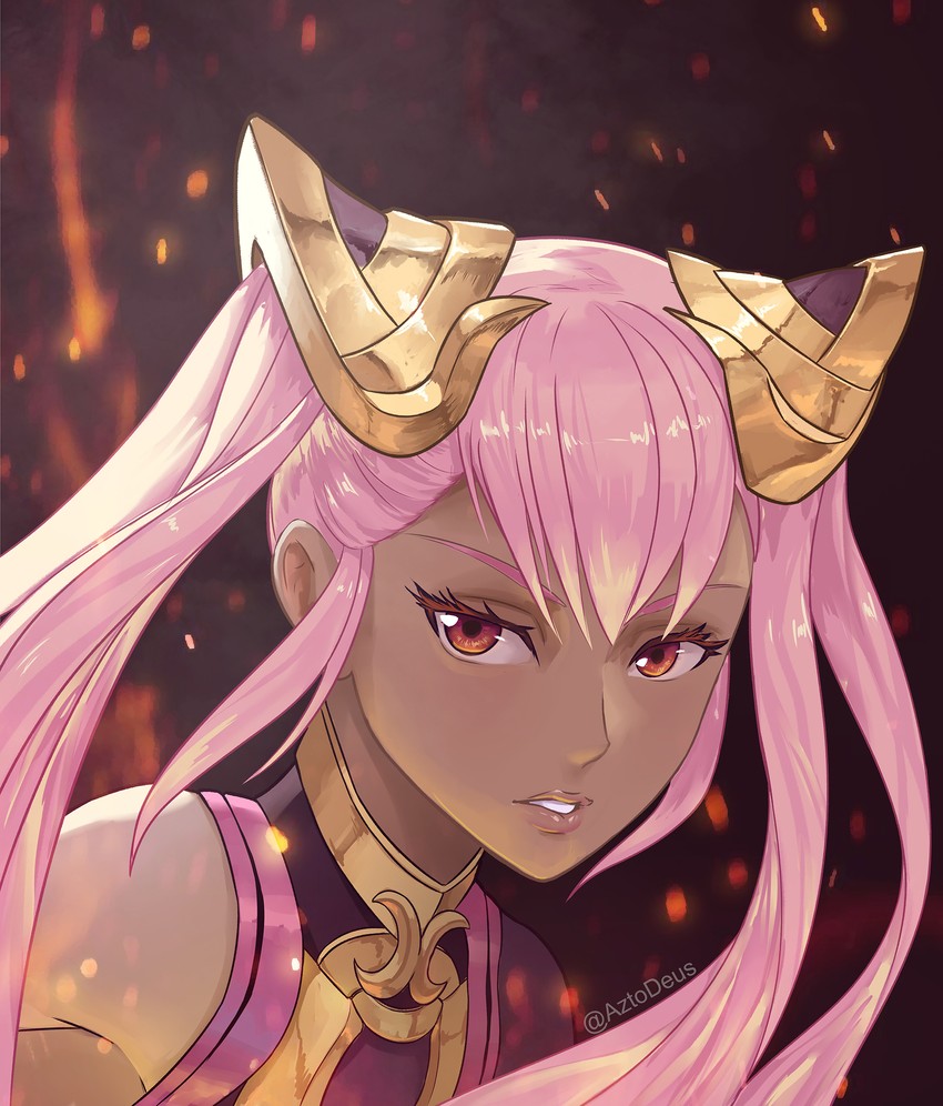 laevatein (fire emblem and 1 more) drawn by aztodio