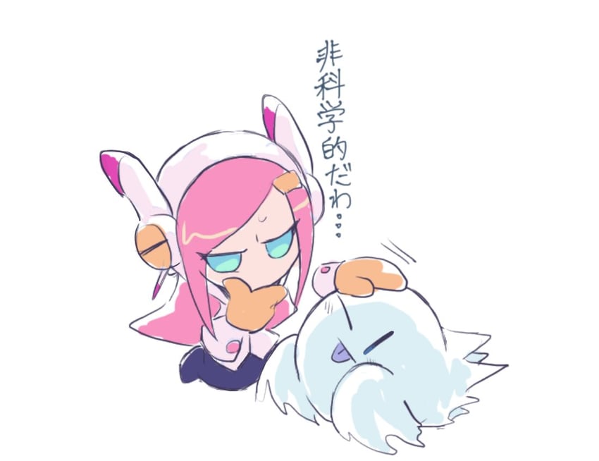 kirby, susie, and ghost kirby (kirby) drawn by rokkoron