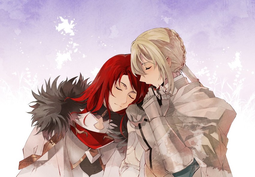bedivere and tristan (fate and 1 more) drawn by haerin_u