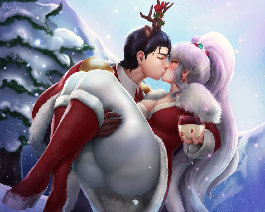 ishtar and reinhardt (fire emblem and 2 more) drawn by loptoart