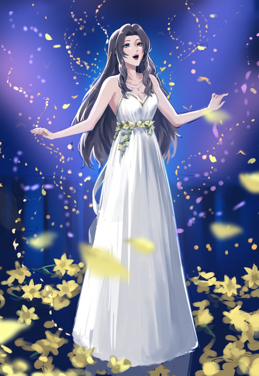 aerith gainsborough (final fantasy and 3 more) drawn by kivavis