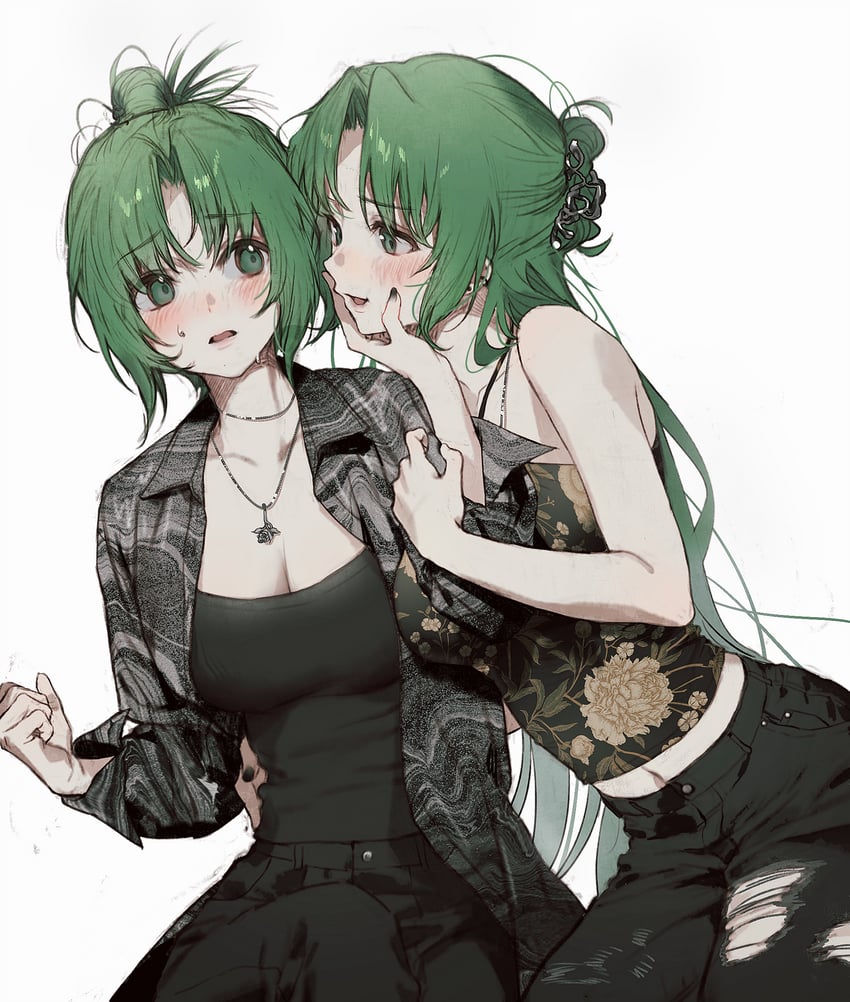sonozaki mion and sonozaki shion (higurashi no naku koro ni) drawn by bsgkstnals03