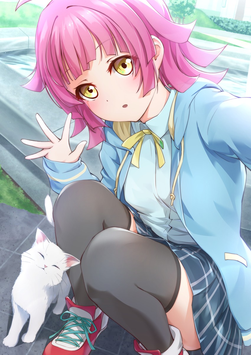 tennoji rina and hanpen (love live! and 1 more) drawn by prbili