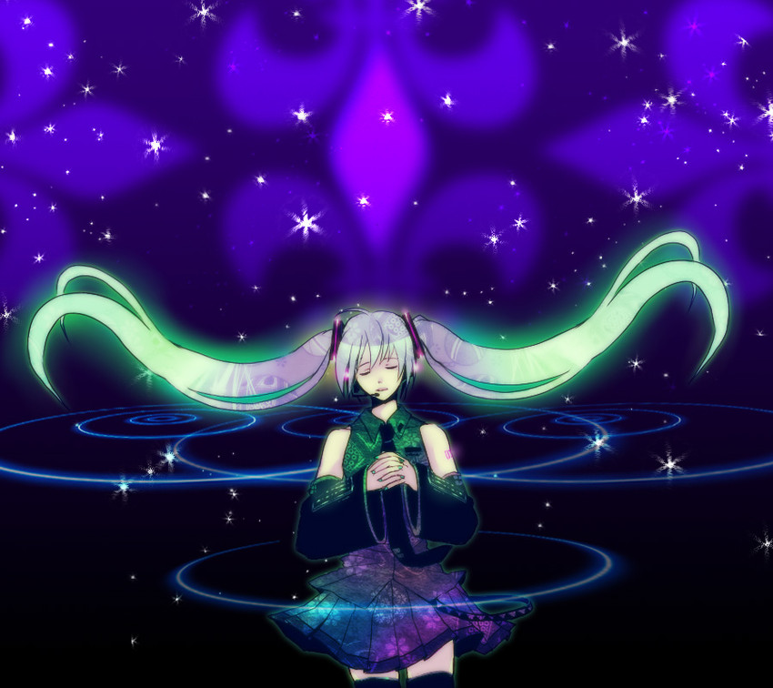 hatsune miku (vocaloid) drawn by uya